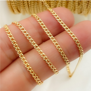 66HRGF. 14K Gold Filled Flat Curb Chain